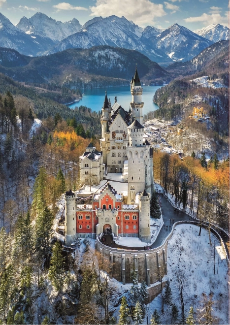 Educa Puzzle Neuschwanstein Castle Aerial View 1000 Pieces