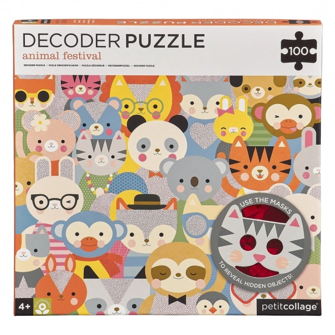 Animal Adventure Puzzle with 3D Glasses