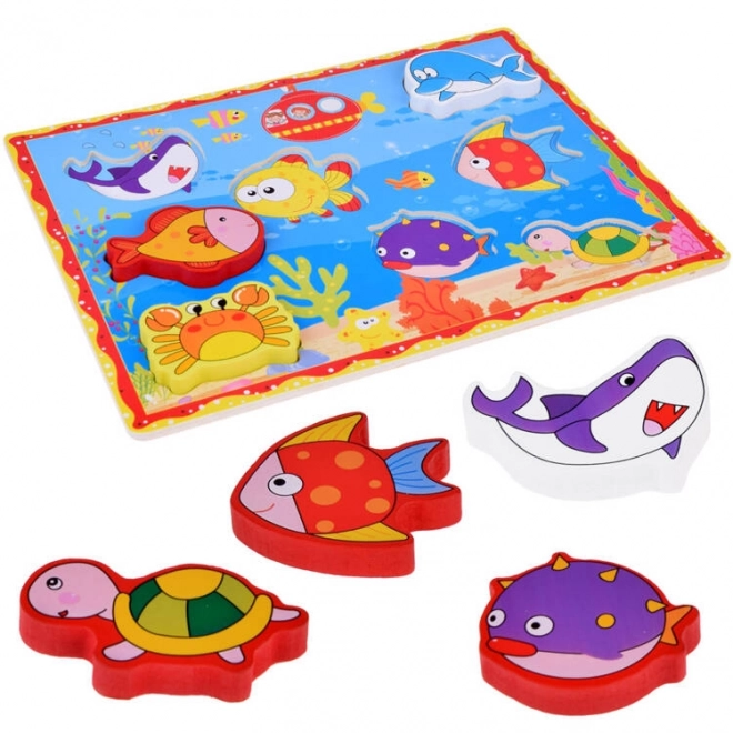 Wooden Puzzle Underwater World Fish Set