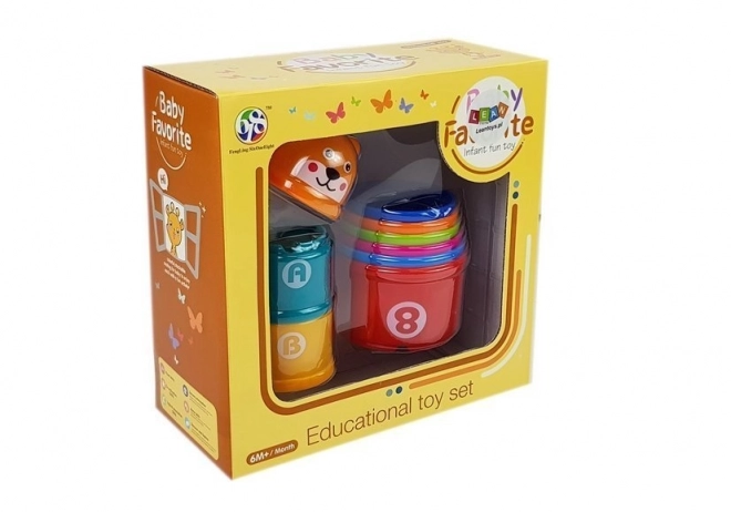 Stacking Cups for Babies with Numbers