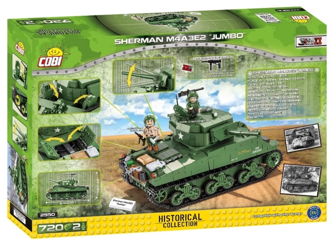 Sherman M4A3E2 Jumbo Tank Building Set