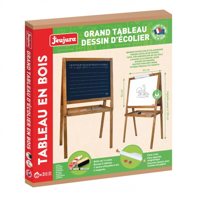 Jeujura Wooden Multi-Activity Chalkboard with Accessories