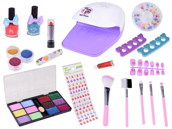 Charming Makeup and Nail Cosmetics Kit for Little Stylists