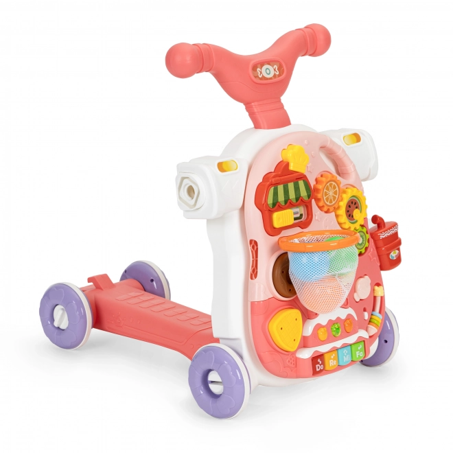 4-in-1 Interactive Educational Push Scooter for Children