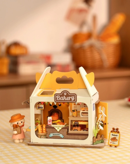 Miniature Bear's Bakery House by Robotime