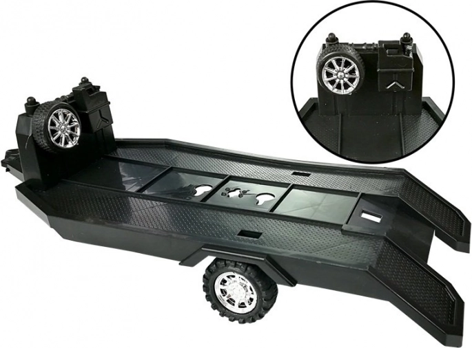 Tow trailer for realistic transport