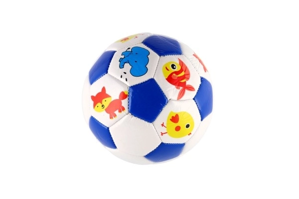 Small Junior Inflated Leather Soccer Ball 15cm Assorted Colors