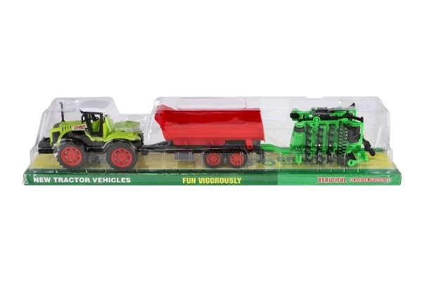 Toy Tractor with Trailer and Gates