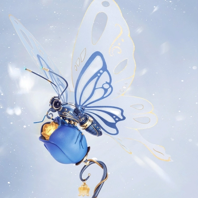 3D Mechanical Blue Butterfly Model Kit