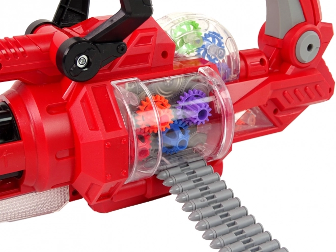 Electric Rotating Cannon Toy Gun with Lights and Sounds