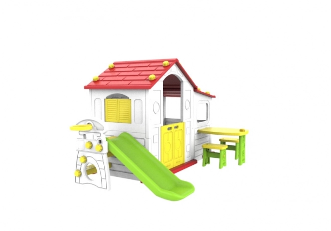 Large House with Vestibule 4-in-1 Red Roof