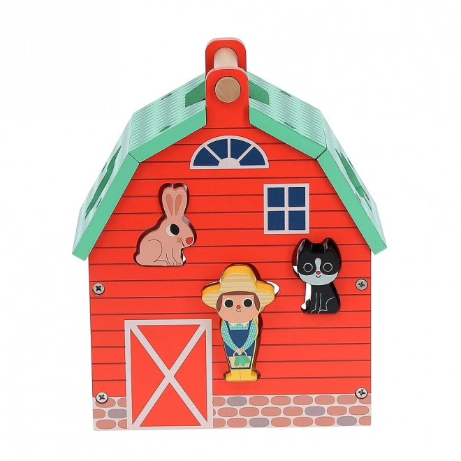 Wooden Farm Animal Sorter by Vilac