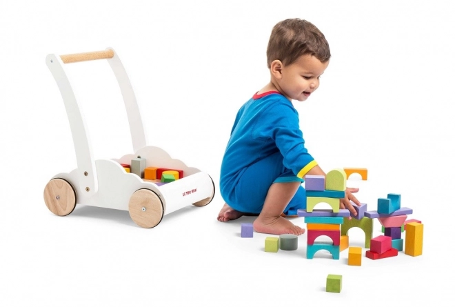 Le Toy Van Petilou Rainbow Block Cart