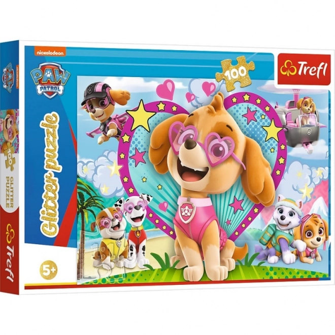 Paw Patrol Glitter Shine with Skye Puzzle