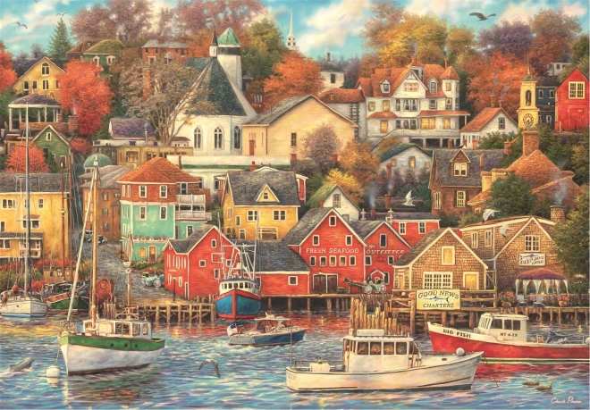 High Quality 1500 Piece Puzzle - Harbor of Good Times