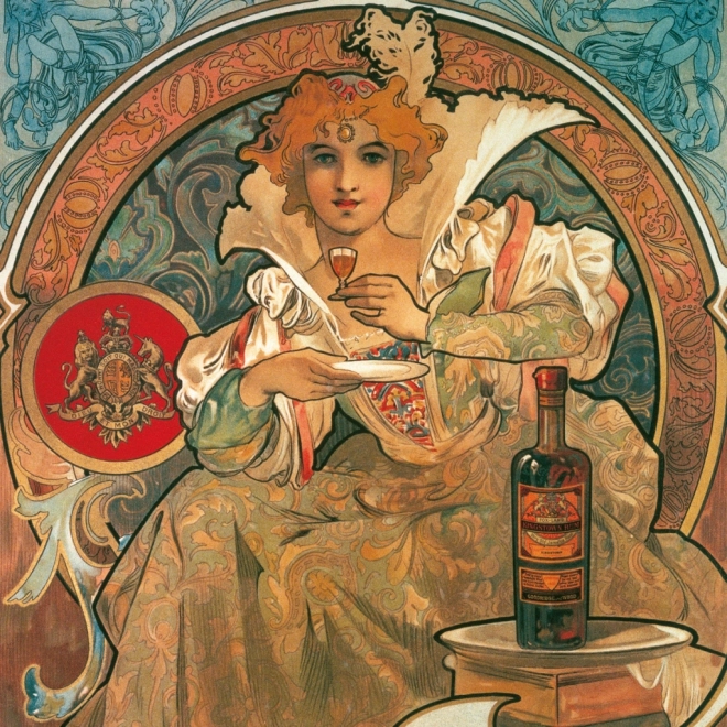 Alfons Mucha jegyzetnaptár 2026