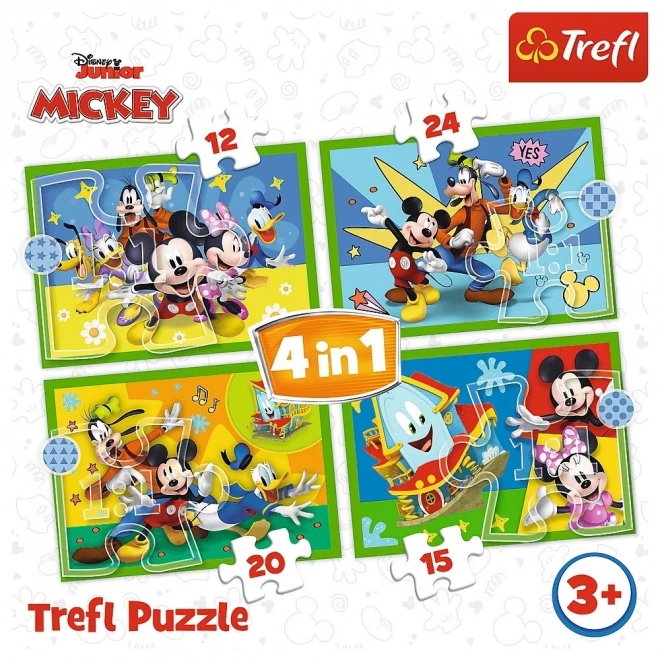 Mickey Mouse Clubhouse Friends Puzzle Set 4-in-1