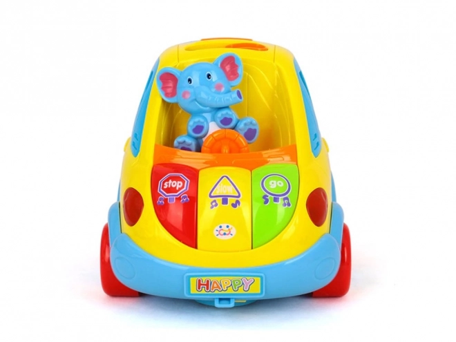 Interactive Smart Bus for Kids 18m+ with Sounds, Lights, Shape Sorter, and Transforming Blocks