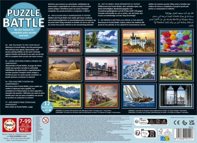 Educa travel puzzle battle