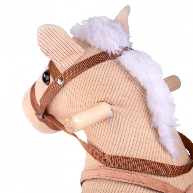 Wooden Rocking Horse Beige