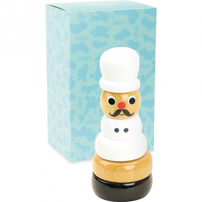 Vilac Wooden Stackable Chef Tower Toy