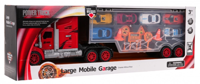 Truck Garage with Cars