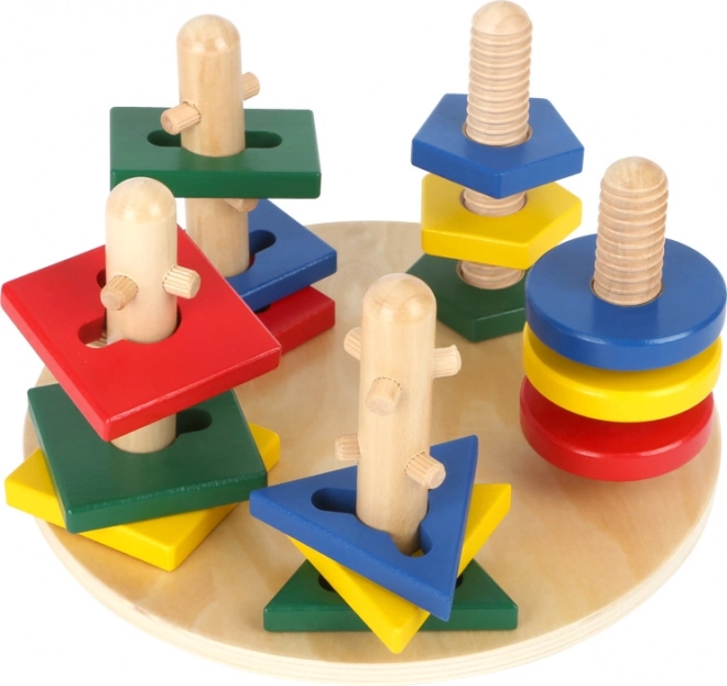 Small Foot Motor Skills Labyrinth Geometric Shapes 3D Tower