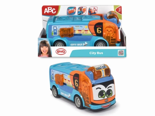 City Bus Toy with Rattle and Opening Doors