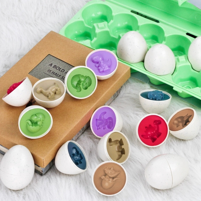 Educational Dinosaur Egg Sorting Puzzle