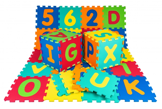 Colorful Alphabet and Number Foam Puzzle Mat