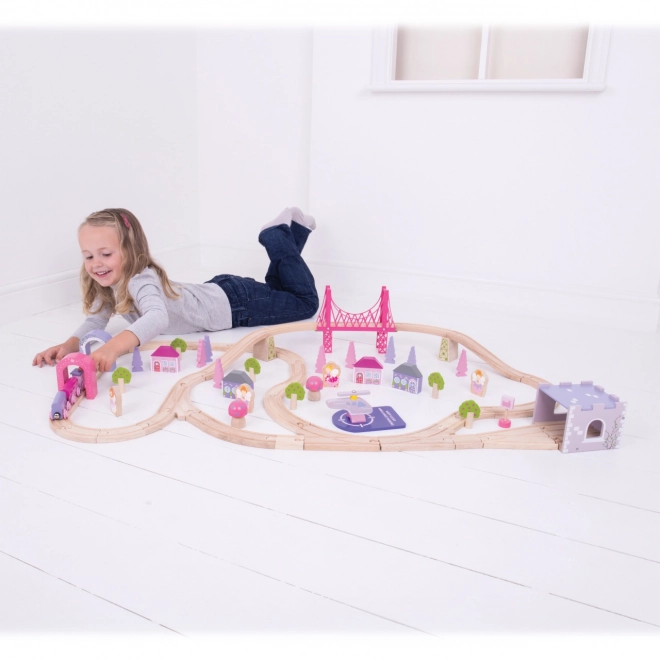 Wooden Princess Train Set