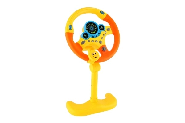 Interactive Steering Wheel Toy with Lights and Sound