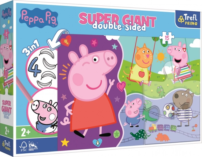 Peppa Pig Double-Sided Super Giant Puzzle