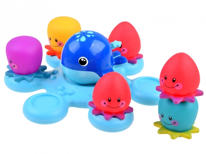 Bath Toy Set: Whale and Octopuses