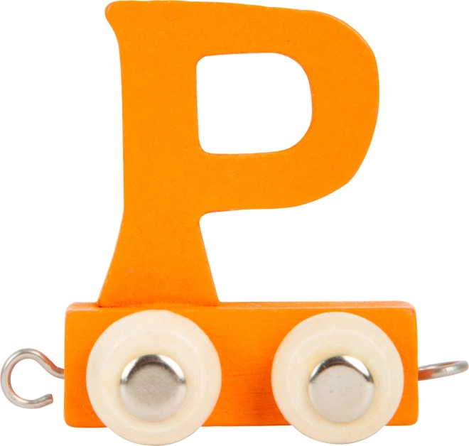 Wooden Train Color Alphabet Letter 'P'