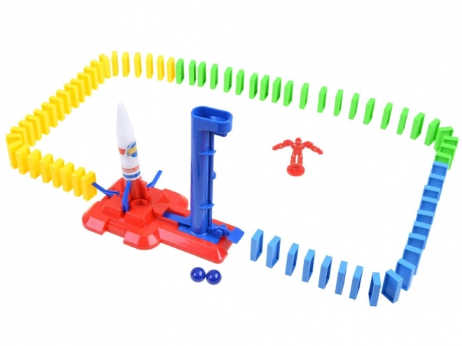 Educational Space Rocket Domino Toy