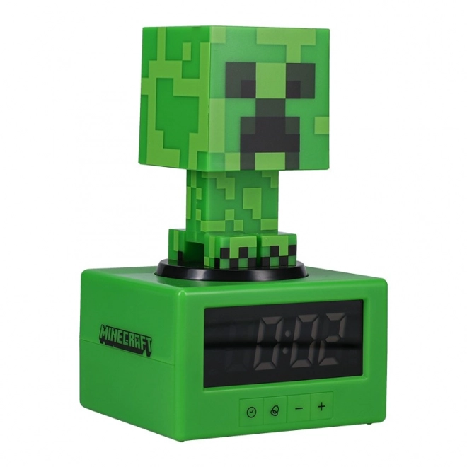 Minecraft Creeper Alarm Clock with Night Light, 16 cm