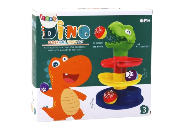 Educational Ball Slide Green Dinosaur Sorter