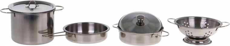 Realistické nerezové nádobí