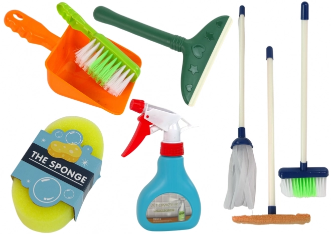 Cleaning Set 11 Pieces for Home Cleaning Mop Broom Bucket