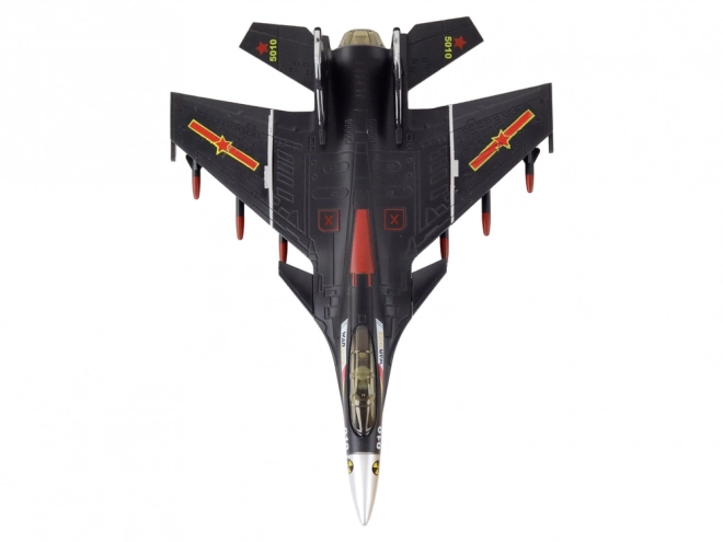 Friction-Powered Fighter Jet Model