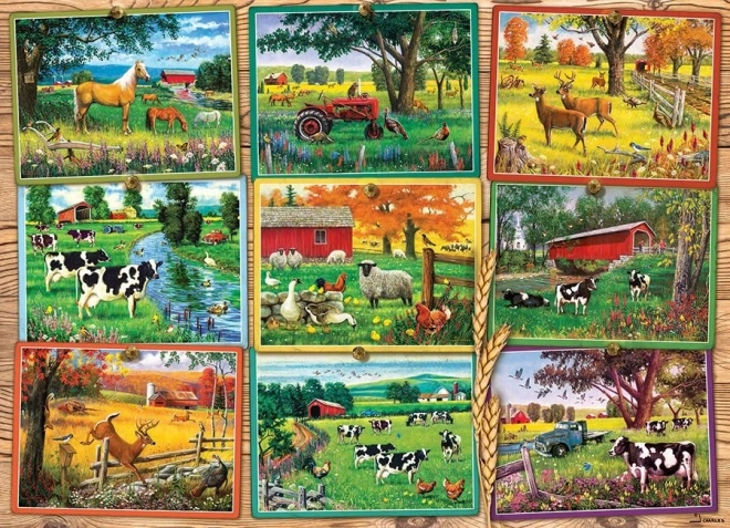 Cobble Hill Farmyard Views Puzzle 1000 Pieces