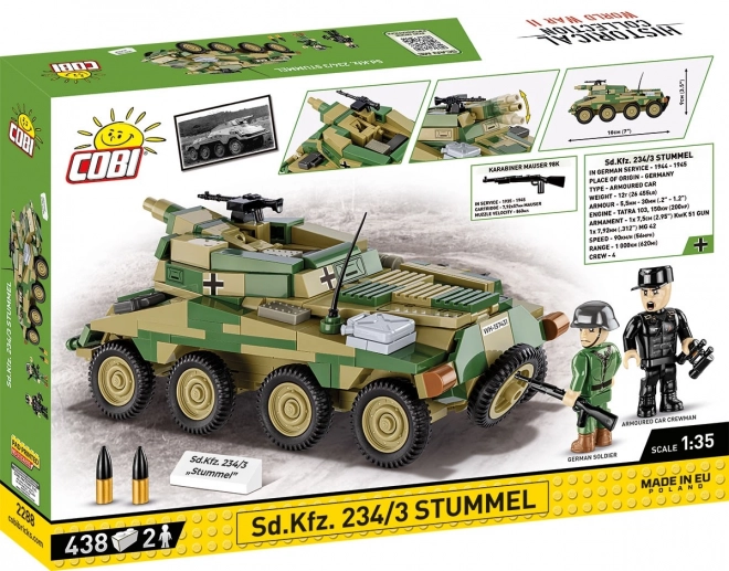 Cobi Historical Collection Armored Vehicle Sd.Kfz. 234/3 Stummel