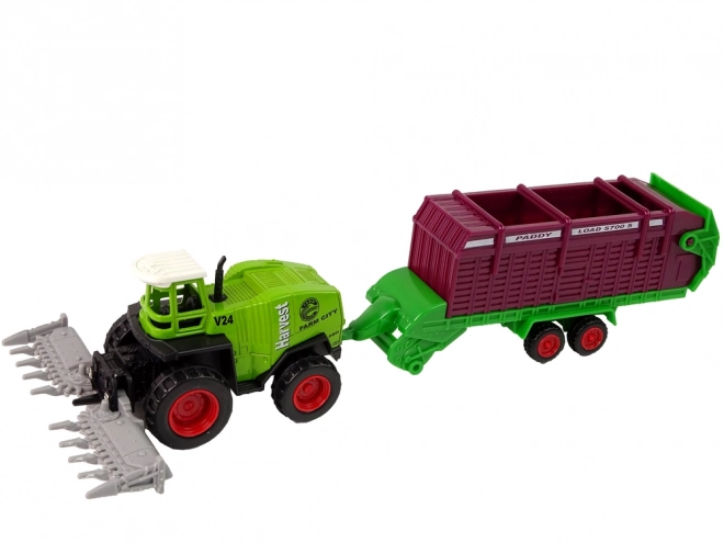 Farm Vehicle Set with Metal Tractors