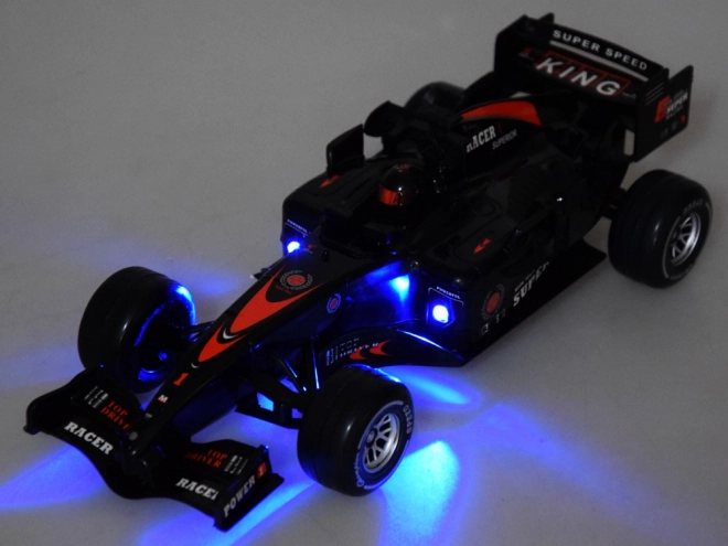 Racing Formula Car with Sound and Light – Black