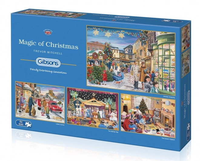 gibsons puzzle christmas magic set