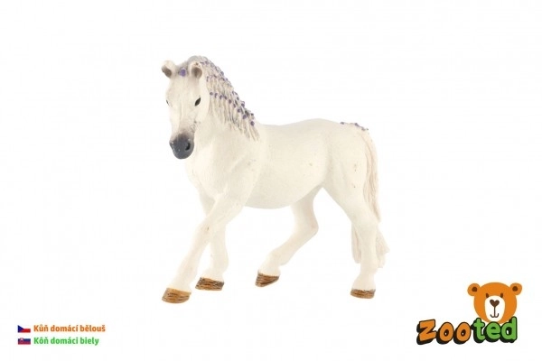 Domestic White Horse Toy