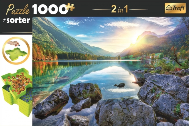 Lake Hintersee Germany 1000 Piece Puzzle and Sorter