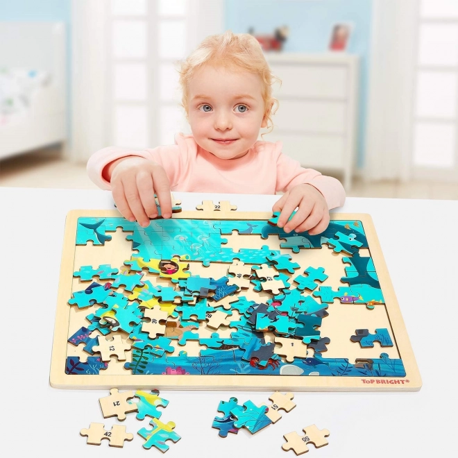 Wooden Ocean Floor Puzzle 100 Pieces