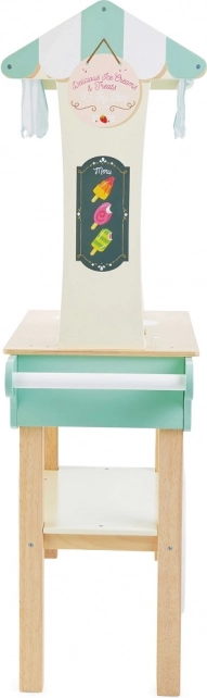 Realistisch design met gestreepte luifel